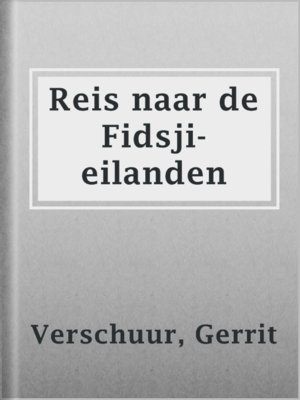 cover image of Reis naar de Fidsji-eilanden